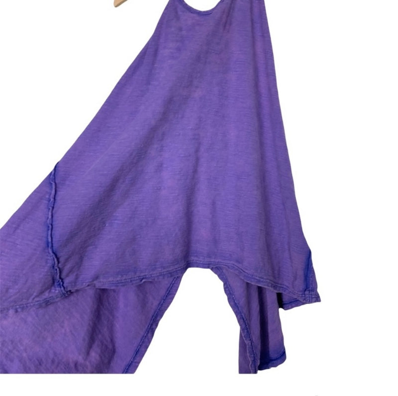 ECOTE URBAN OUTFITTERS | PRE-LOVED HIGH NECK HALTER BACKLESS PURPLE CAMI TANK TOP SIZE MEDIUM