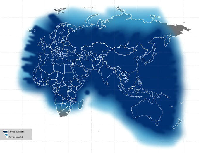 Cobertura de Thuraya XT Pro