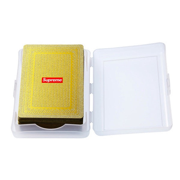 supreme 13AW Gold Deck of Cards