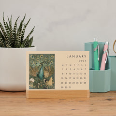 2024 Classic Literature Art Postcard Calendar by Bookishly. Perfect for book lovers, bookworms, readers and bibliophiles.
