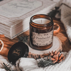 Pemberley Candle by Bookishly. Inspired by Jane Austen. Perfect gift for book lovers, bookworms, readers and bibliophiles.