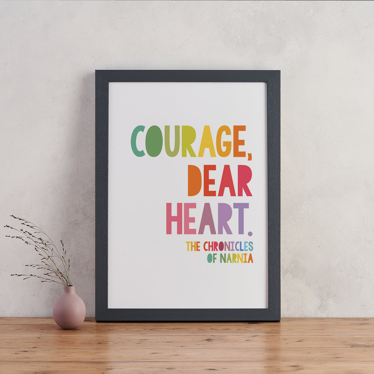 Cs Lewis Quotes Courage Dear Heart Kid S Wall Art Bookishly Bookishly