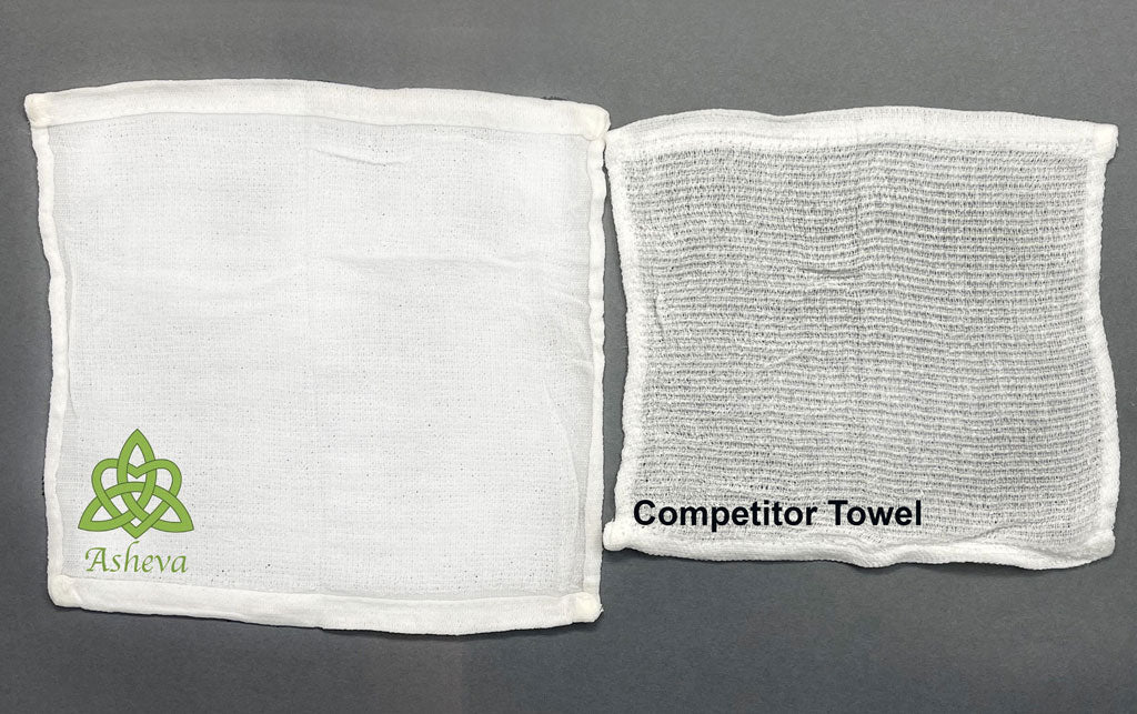 Asheva vs White Towel Comparison 