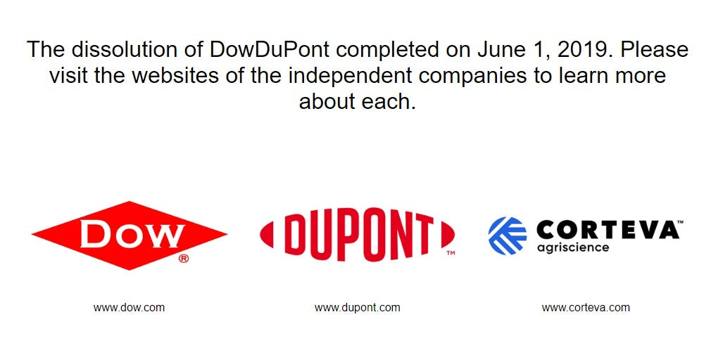 The dissolution of DowDuPont