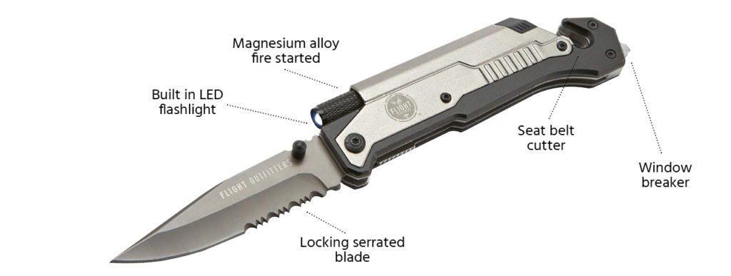 Flight Outfitters Survival Knife Features