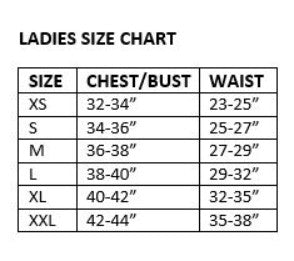 Womans Kodiak Jacket Size Chart