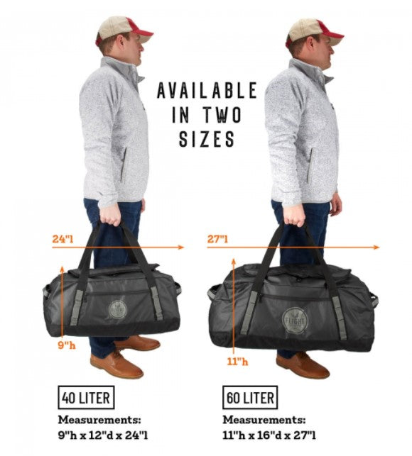 Flight Outfitters - Sea Plane Pilot Duffle Bag Sizes