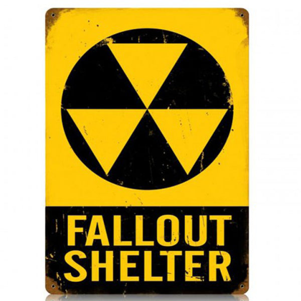 real fallout shelter sign for sale