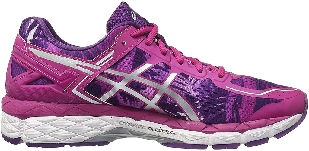 asics gel kayano 22 black/silver/pink glow