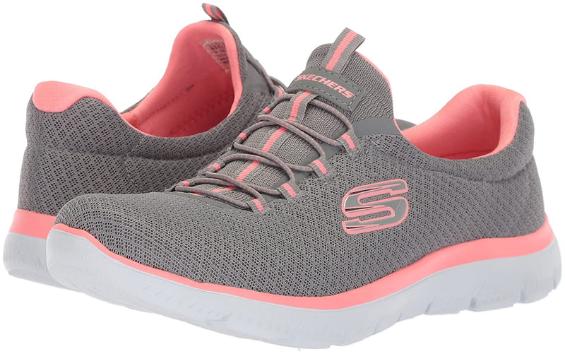 skechers memory foam grey