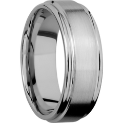 Flat Rounded Edges Men's Wedding Band