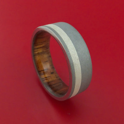 Koa Hardwood Wedding Bands and Engagement Rings