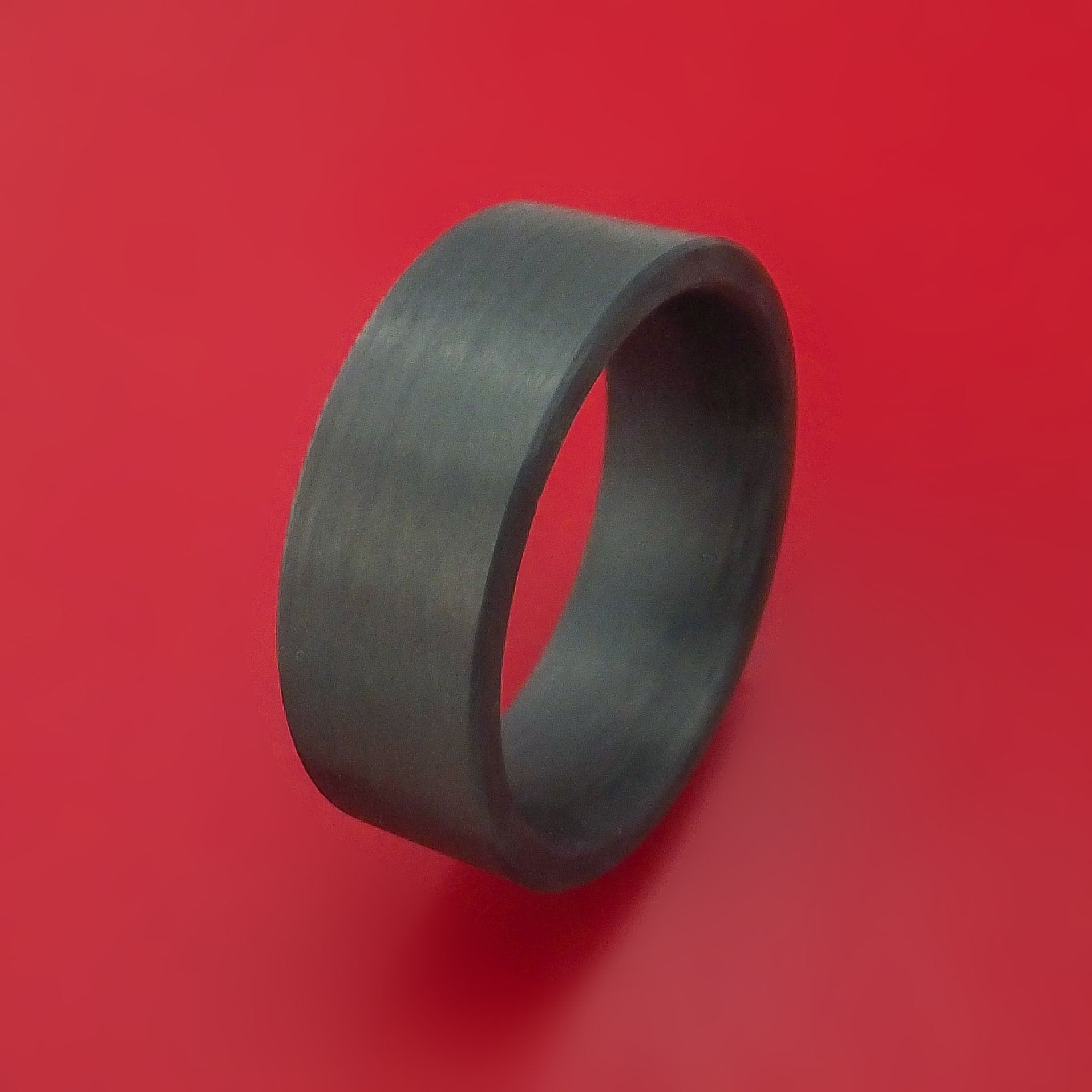 Solid Carbon Fiber Ring Custom Made Pattern Band – Stonebrook Jewelry