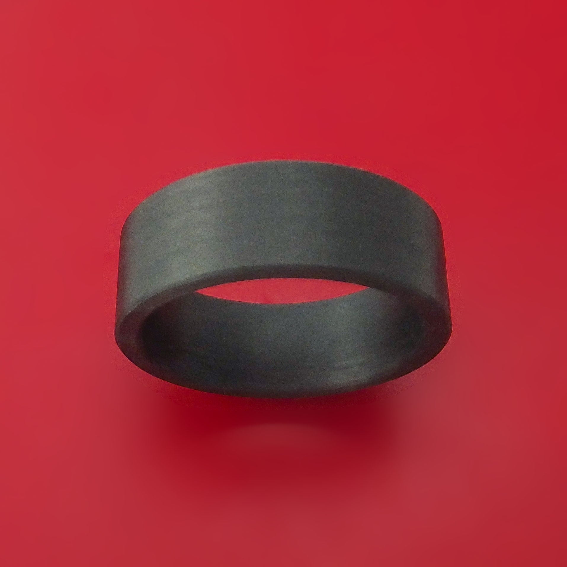 Solid Carbon Fiber Ring Custom Made Pattern Band – Stonebrook Jewelry