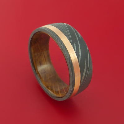 Whiskey Barrel Wood Hardwood Wedding Bands and Engagement Rings