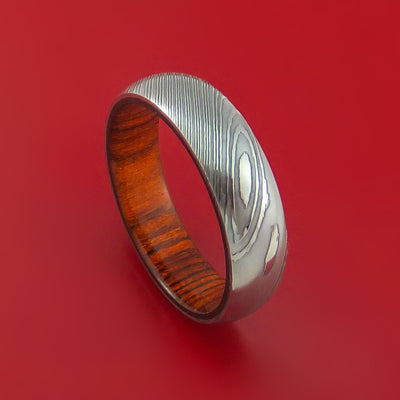 Cocobolo Hardwood Wedding Bands and Engagement Rings