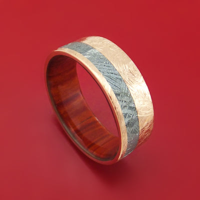 Red Heart Hardwood Wedding Bands and Engagement Rings