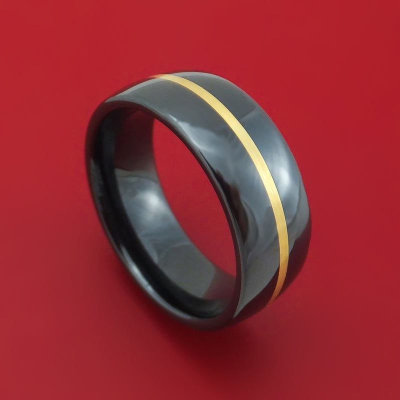 Black Ceramic Ring Custom Made Men's Wedding Band – Stonebrook Jewelry