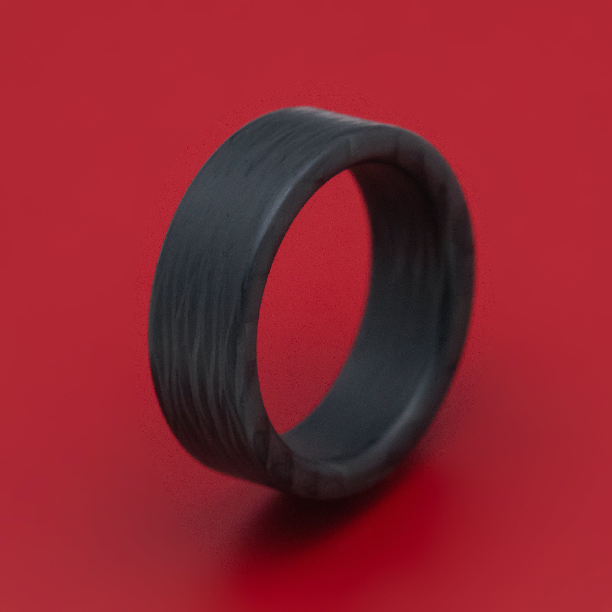 Side-Cut Carbon Fiber Ring – Stonebrook Jewelry
