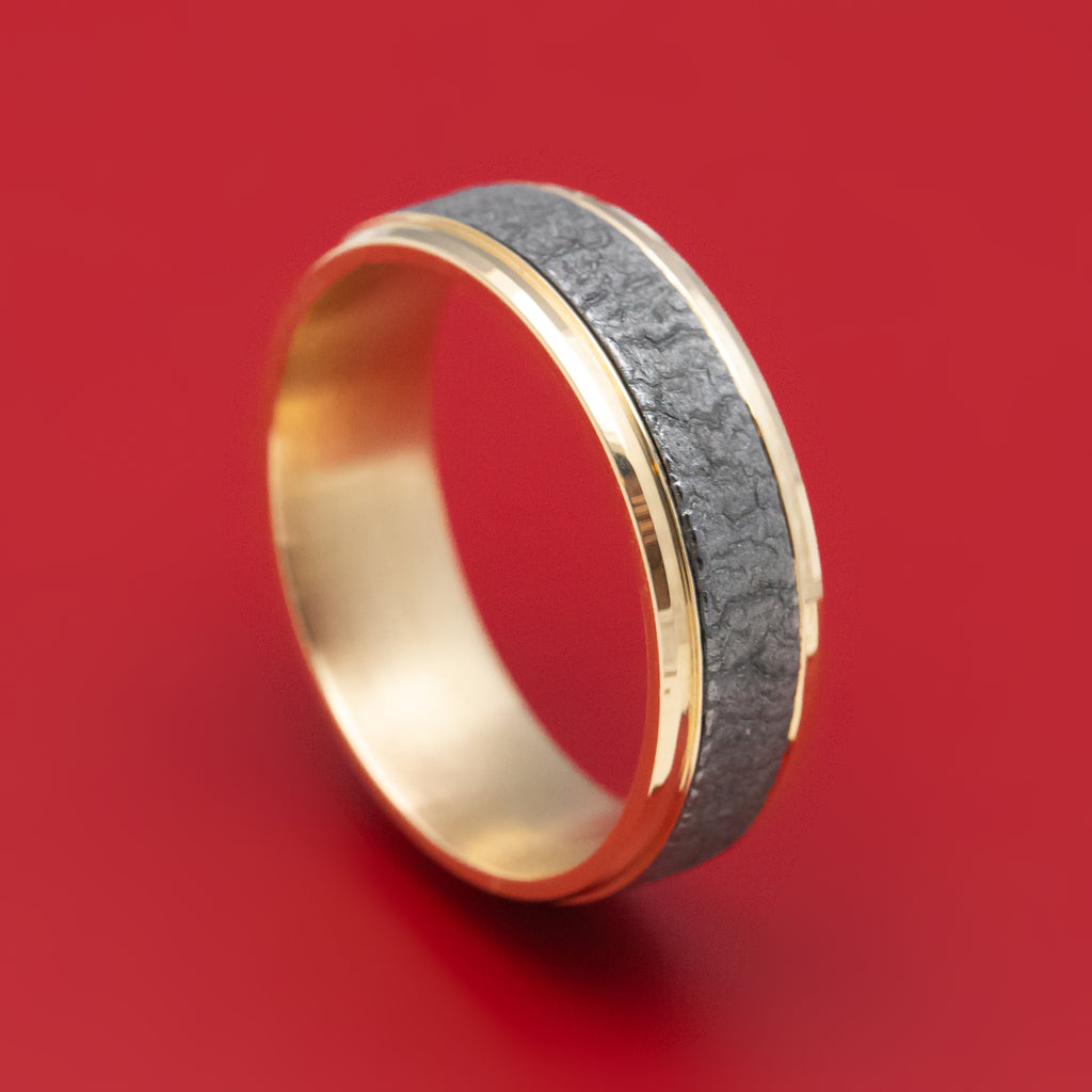 Men's Yellow Gold Wedding Bands Stonebrook Jewelry