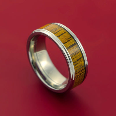 Leopard Wood Hardwood Wedding Bands and Engagement Rings