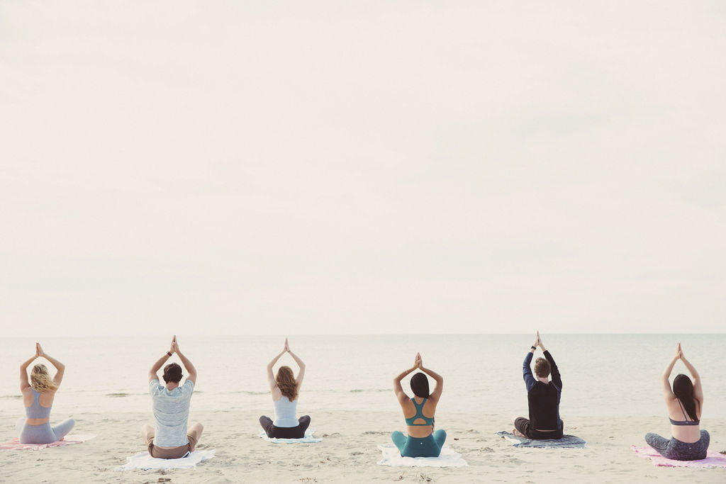 beach yoga