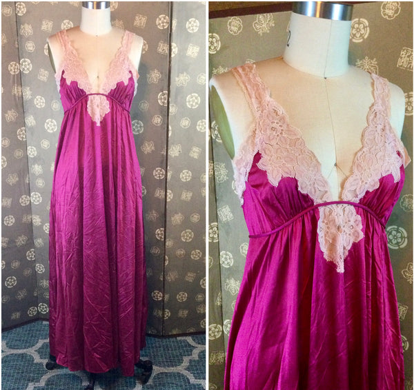 1970s Kayser Lace Trimmed Nightgown – Hollyland Vintage