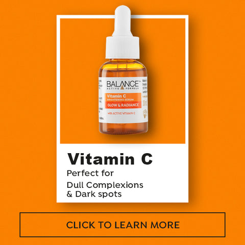 vitamin c, serum, balance active, skincare that works, skincare results, brightening, glow, radiance