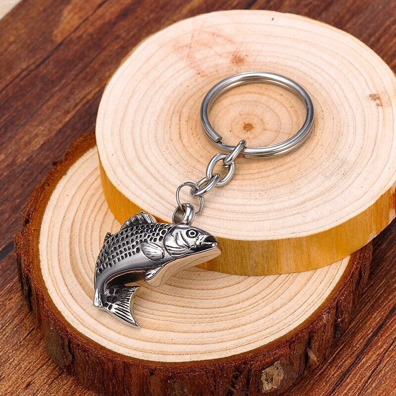 Porte-clés pendentif poisson rouge en laiton à longue queue, breloques  porte-bonheur Vintage, bijoux de poisson en cuivre créatif, bricolage de  voiture, accessoires de mode - AliExpress