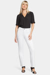 Women Ellison Straight Jeans In Optic White, Regular, Size: 00   Denim