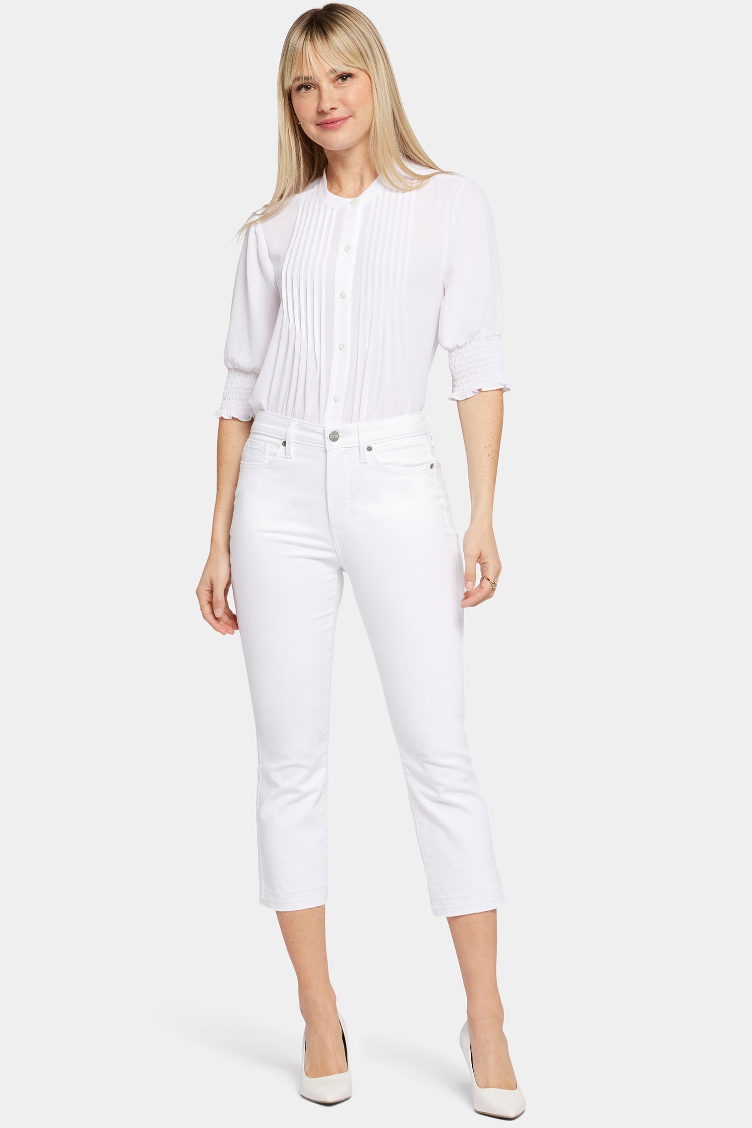 Women's White Jeans - Wide Leg, Slim & Straight