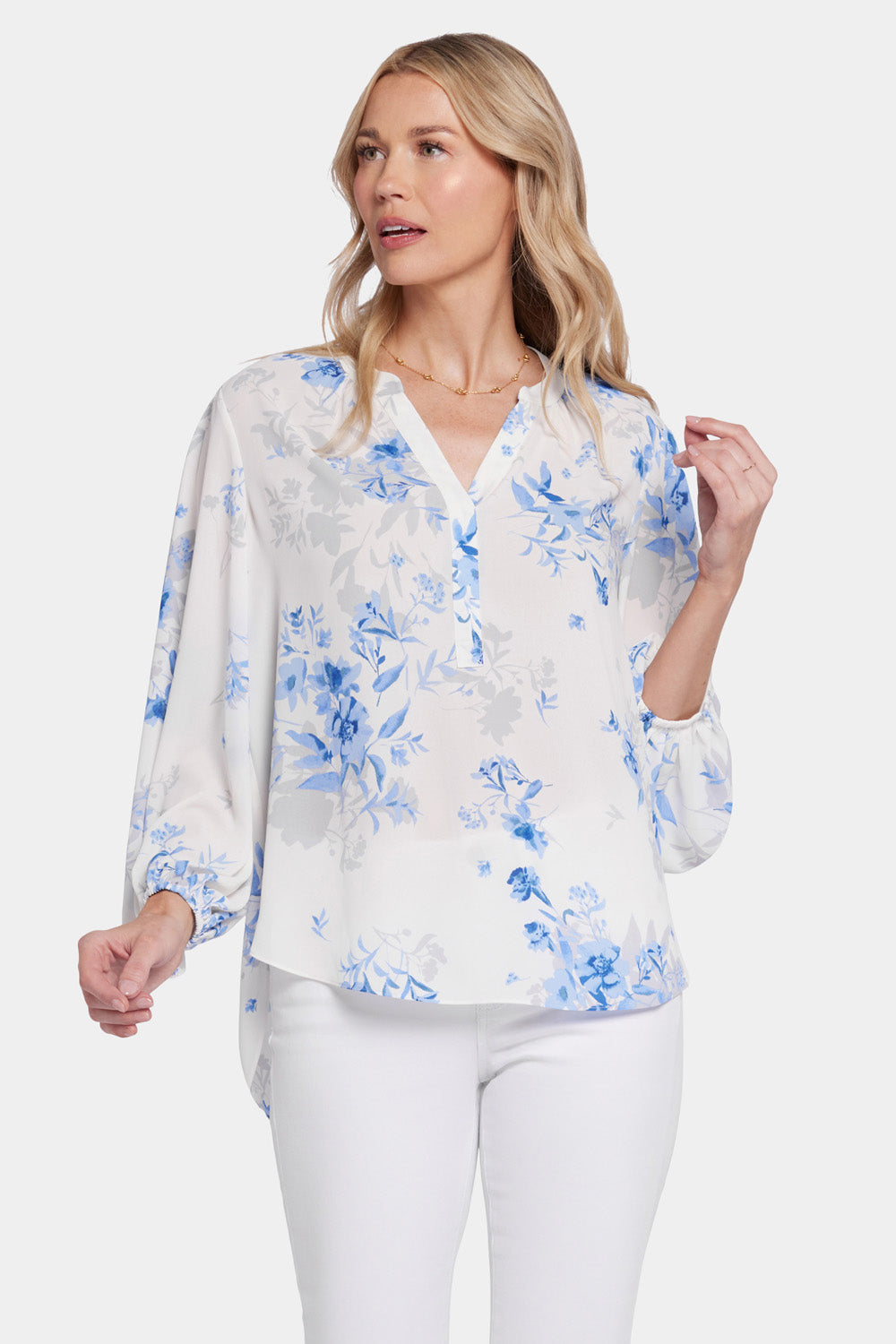File:Work Outfit- Short Sleeved Cardigan, Floral Print Blouse