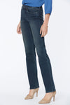 Women Marilyn Straight Jeans In Petite In Prosperity, Size: 00p   Polyester/denim