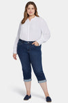 Women Marilyn Straight Crop Jeans In Plus Size In Cambridge, Size: 14w   Denim