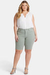 Women Briella 11 Inch Shorts In Plus Size In Lily Pad, Size: 14w   Denim