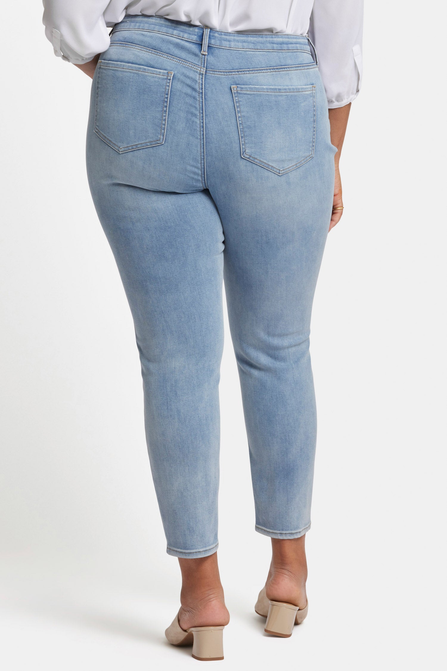 Women's Plus Size Casual High Rise Skinny Denim Jeans Curvy Fit Jeans  Leggings Feet Long Denim Pants (Color : Deepblue, Size : 5XL(38)) :  : Clothing, Shoes & Accessories