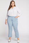 Women Relaxed Straight Ankle Jeans In Plus Size In Summerville Stripes, Size: 14w   Denim