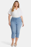 Women Dakota Crop Pull on Jeans In Plus Size In Corfu, Size: 1x   Lyocell/denim/tencel