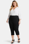 Women Dakota Crop Pull on Jeans In Plus Size In Overdye Black, Size: 1x   Lyocell/denim/tencel