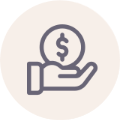 hand holding money icon