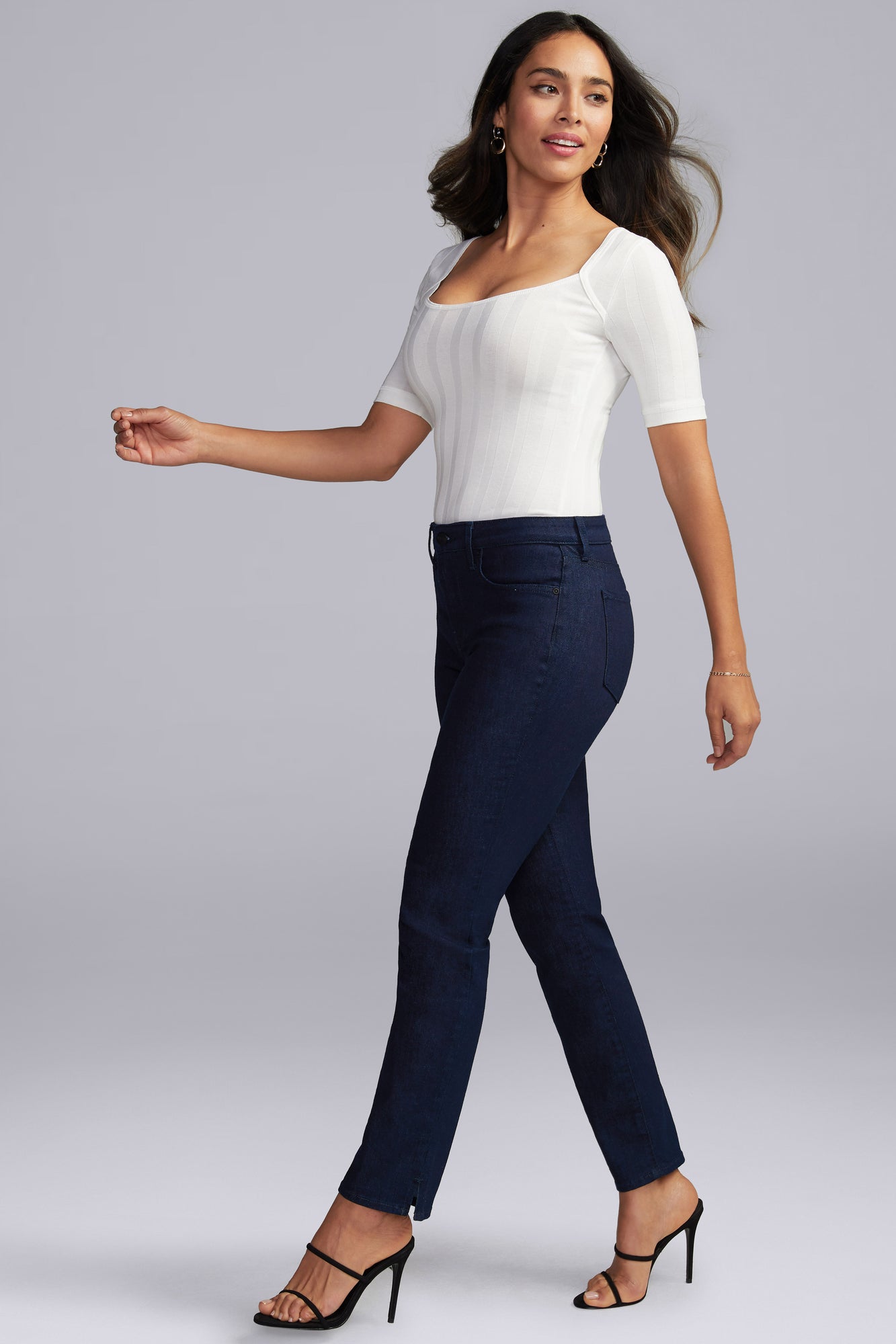 Slim Straight Ankle Jeans - RINSE 