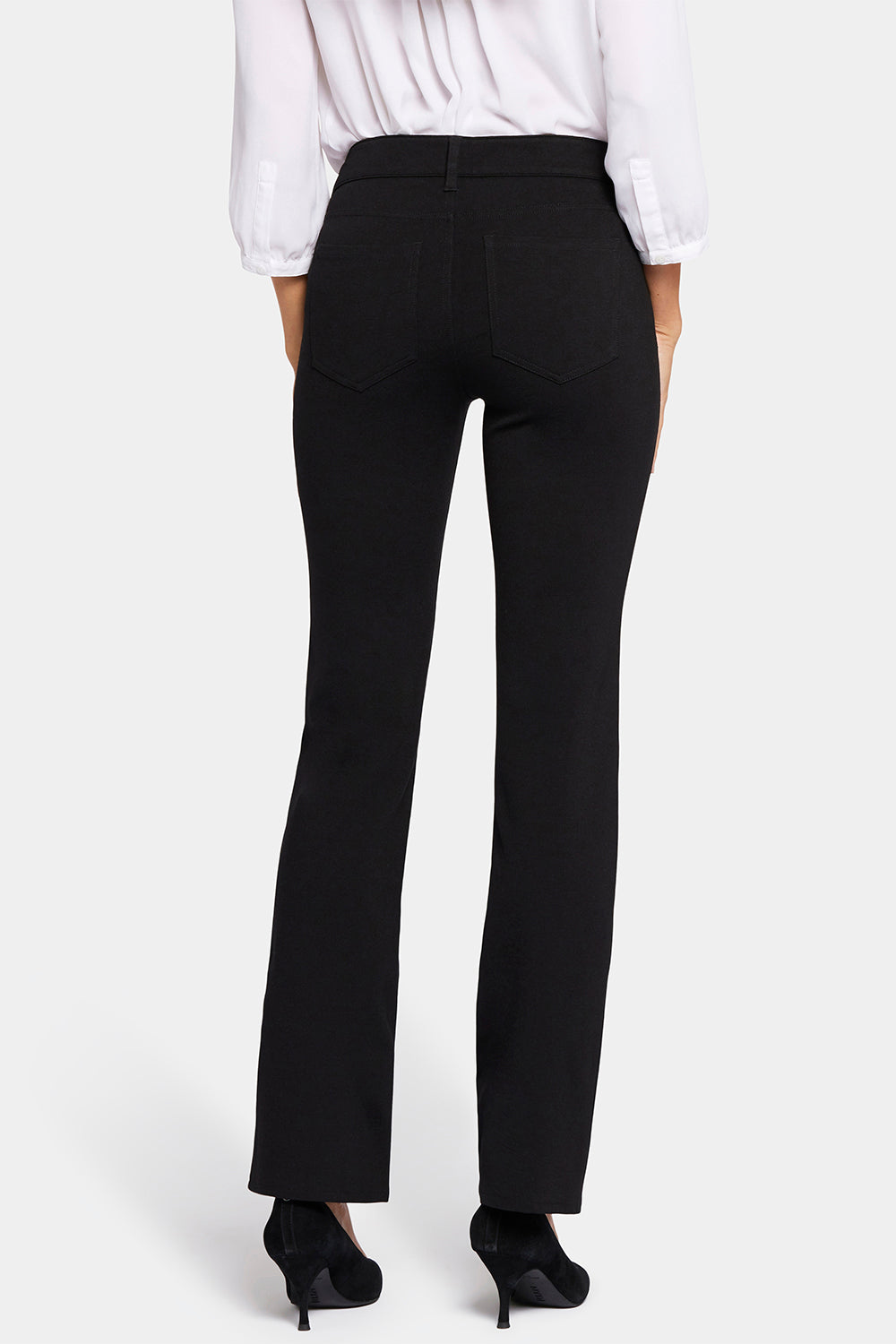 Slim Trouser Pants In Ponte Knit - Charcoal Heathered Grey | NYDJ