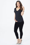 Women Ami Skinny Ankle Maternity Jeans In Black, Regular, Size: 0   Denim