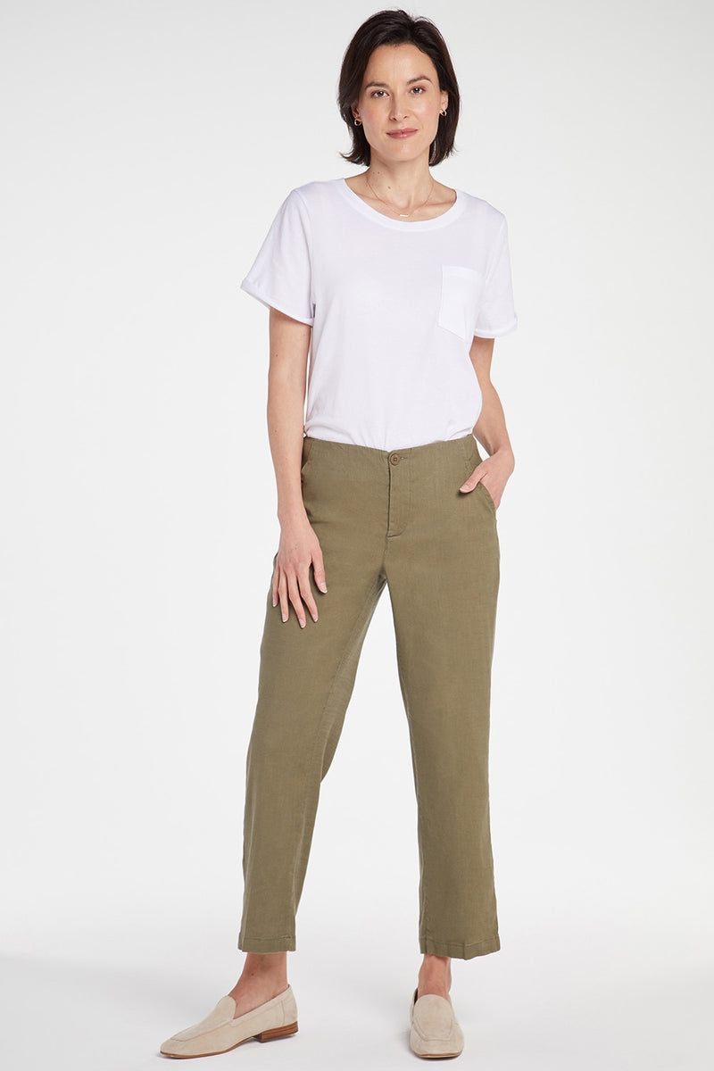 Marilyn Straight Ankle Pants - Moss