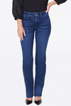 Women Marilyn Straight Jeans In Habana, Regular, Size: 00   Polyester/denim