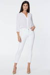 Women Alina Skinny Ankle Jeans In Optic White, Regular, Size: 00   Polyester/denim
