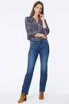 Women Marilyn Straight Jeans In Presidio, Regular, Size: 00   Polyester/denim