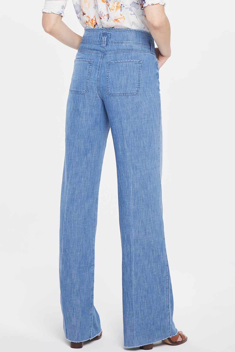 Teresa Wide Leg Jeans With High Rise - Crown Blue | NYDJ