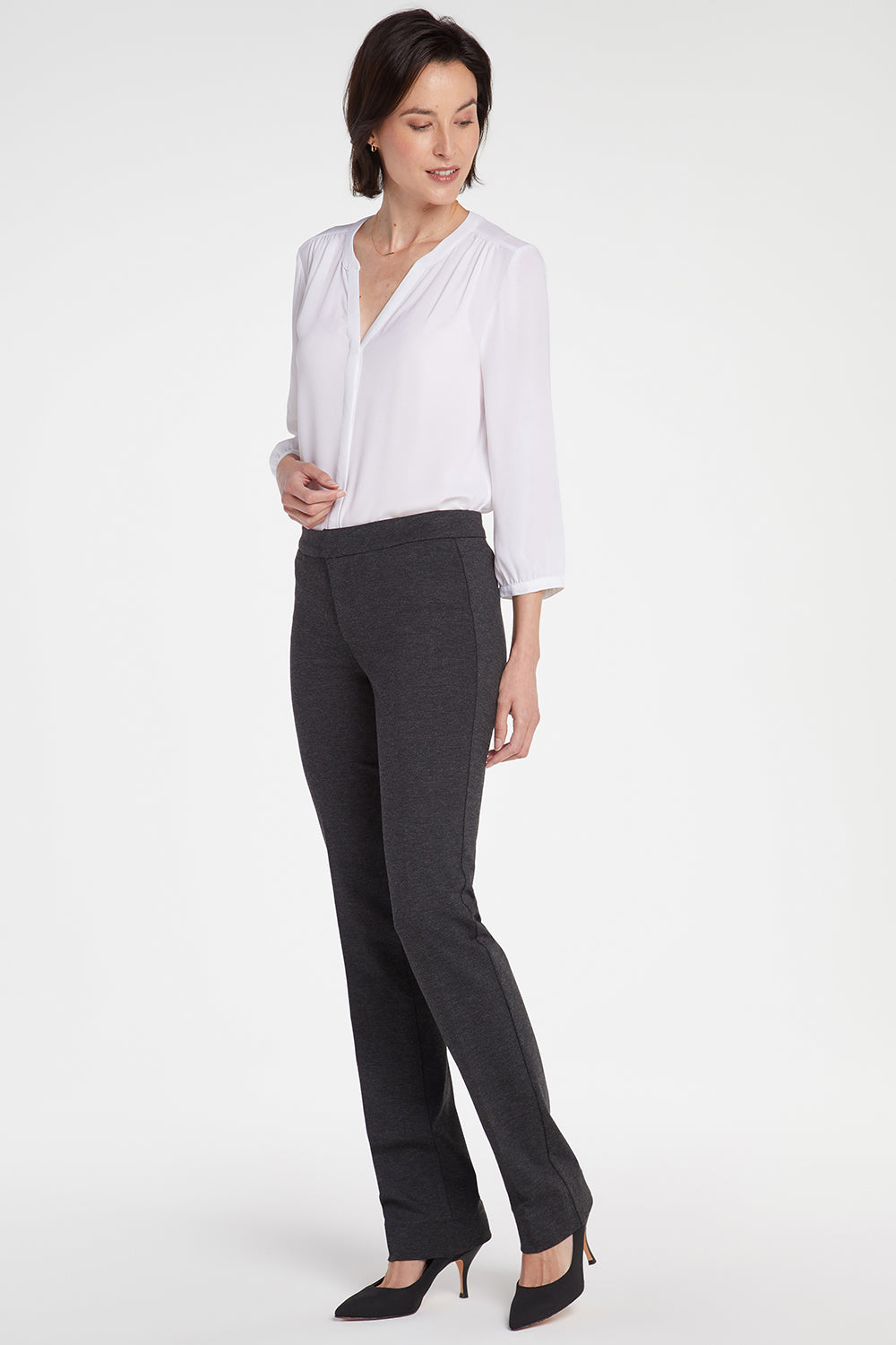 Women's High Waisted Suit Pants Tie Waisted Business Casual Wide Straight  Leg Pants Trousers Office Ladies Pants - Walmart.com