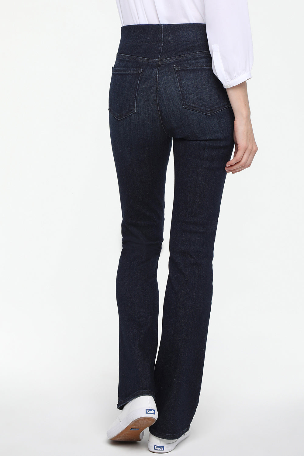 Super Skinny Ankle Pull-On Jeans In Petite In SpanSpring™ Denim With Side  Slits - Clean Allure Blue | NYDJ